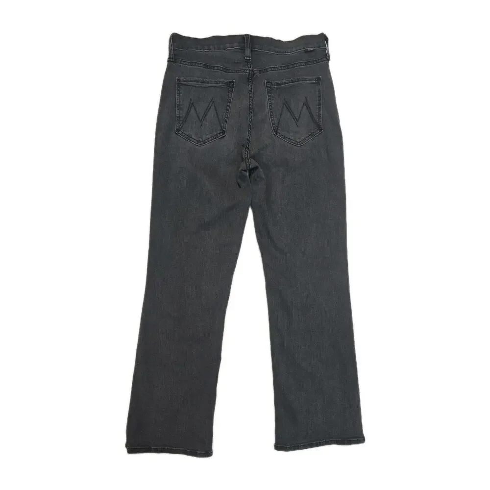 Mother The Tripper Ankle Jeans Women's 29 Gray High Rise Button Fly Stretch